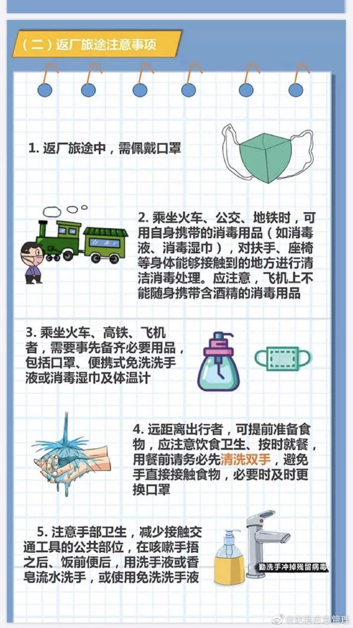 应急科普丨疫情形势下节后企业返工复工注意事项